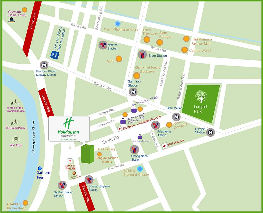 "Bangkok Holiday Inn Map"